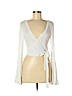 Urban Outfitters 100% Rayon White Long Sleeve Top Size M - photo 1