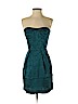 Rebecca Taylor 100% Silk Teal Cocktail Dress Size 0 - photo 1