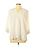 Cathy Daniels 100% Cotton White 3/4 Sleeve Blouse Size XL - photo 1