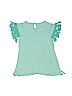 Rare Editions Green Short Sleeve Top Size 6 - photo 2