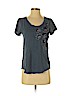 Ann Taylor LOFT 100% Cotton Blue Short Sleeve T-Shirt Size XS - photo 1