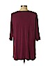 J.jill Purple 3/4 Sleeve Top Size L (petite) - photo 2