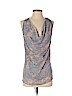 Romeo & Juliet Couture 100% Polyester Blue Sleeveless Blouse Size M - photo 1