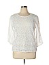 Banana Republic Factory Store White 3/4 Sleeve Blouse Size XL - photo 1