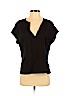 Vince. 100% Cotton Black Short Sleeve Blouse Size XS - photo 1