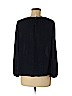 Ann Taylor LOFT 100% Polyester Blue Long Sleeve Blouse Size M (petite) - photo 2