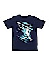 The Children's Place 100% Cotton Graphic Blue Short Sleeve T-Shirt Size 14 - photo 1