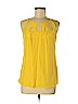 Loeffler Randall 100% Silk Yellow Sleeveless Silk Top Size 6 - photo 1