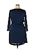 Ann Taylor 100% Polyester Blue Casual Dress Size 14 (petite) - photo 2