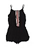 Zunie 100% Rayon Print Black Romper Size 12 - photo 1