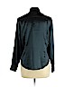 Halston 100% Polyester Black Long Sleeve Button-Down Shirt Size 10 (petite) - photo 2