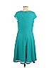 DressBarn 100% Polyester Teal Casual Dress Size 14 - photo 2