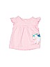 Carter's 100% Cotton Pink Short Sleeve T-Shirt 6-9 MO / 9 MO - photo 1