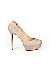 Jessica Simpson Gold Heels Size 7 1/2 - photo 1