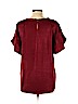 Ann Taylor LOFT Outlet 100% Polyester Red Short Sleeve Blouse Size L - photo 2
