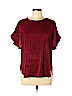 Ann Taylor LOFT Outlet 100% Polyester Red Short Sleeve Blouse Size L - photo 1