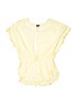 Gap Kids 100% Cotton Yellow Short Sleeve Blouse Size 8 - photo 1