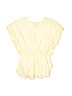 Gap Kids 100% Cotton Yellow Short Sleeve Blouse Size 8 - photo 2