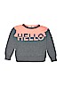 Gap Kids 100% Cotton Graphic Gray Pullover Sweater Size 8 - photo 1