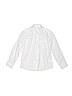 Assorted Brands 100% Cotton Solid White Long Sleeve Button-Down Shirt Size 130 cm / US 8 - photo 1