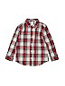 Gymboree 100% Cotton Plaid Tan Long Sleeve Button-Down Shirt Size 5 - 6 - photo 1