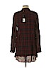 Thakoon Burgundy Long Sleeve Blouse Size 6 - photo 2