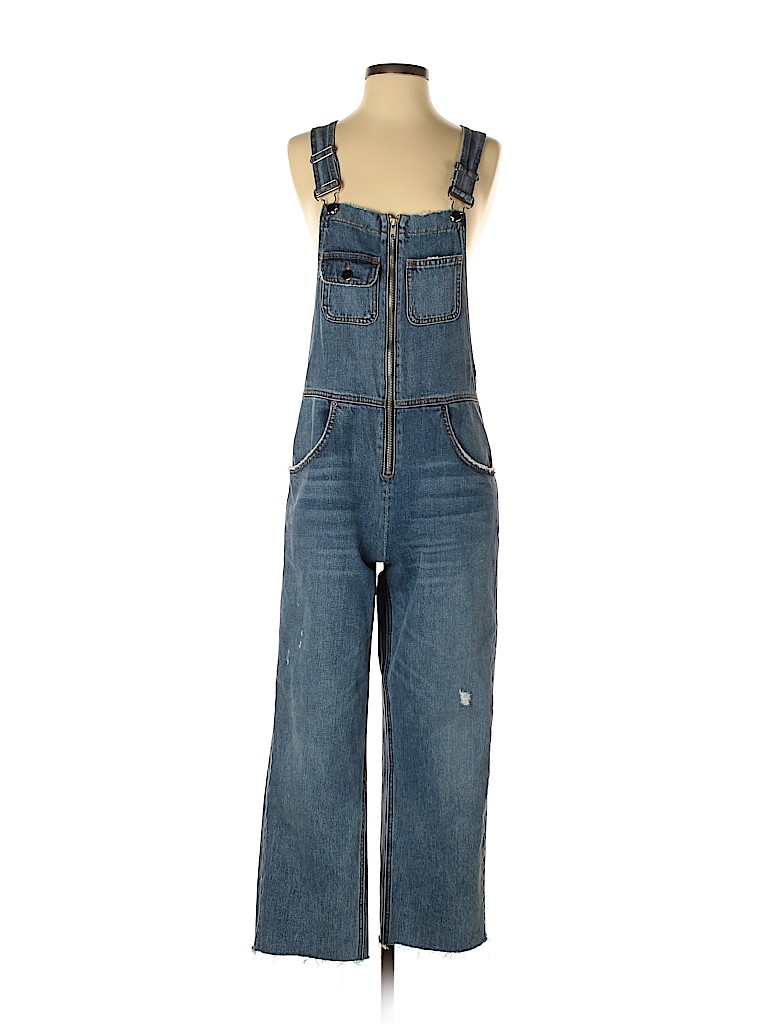 Reformation 100% Cotton Blue Jumpsuit Size 0 - photo 1