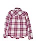 SO 100% Polyester Checkered-gingham Ivory Long Sleeve Button-Down Shirt Size XS (youth) - photo 2
