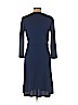 Jones New York 100% Polyester Blue Casual Dress Size L (petite) - photo 2