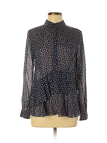Thakoon Long Sleeve Silk Top (view 1)