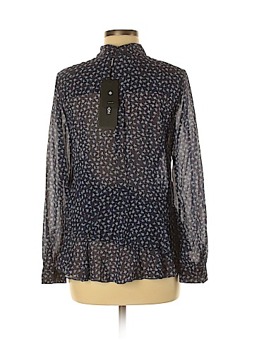 Thakoon Long Sleeve Silk Top (view 2)