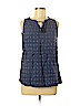 J. McLaughlin Blue Sleeveless Blouse Size M - photo 1
