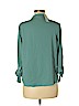 Miami 100% Polyester Green Long Sleeve Blouse Size M - photo 2