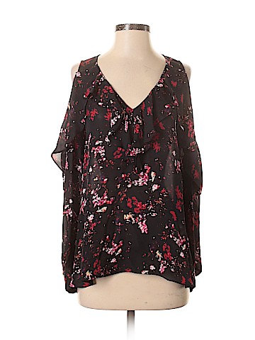 Parker Long Sleeve Silk Top (view 1)