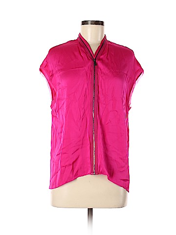 Elie Tahari Short Sleeve Silk Top (view 1)