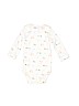 Carter's 100% Cotton Print White Long Sleeve Onesie 6-9 MO / 9 MO - photo 2