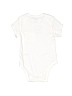 Little Me 100% Cotton White Short Sleeve Onesie 3-6 MO / 6 MO - photo 2