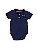 Carter's 100% Cotton Blue Short Sleeve Onesie 6-9 MO / 9 MO - photo 1
