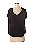 Joie 100% Silk Black Short Sleeve Silk Top Size S - photo 1