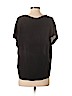 Joie 100% Silk Black Short Sleeve Silk Top Size S - photo 2