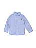 American Hawk Blue Long Sleeve Button-Down Shirt Size 4T - photo 1