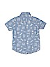 Carter's 100% Cotton Blue Short Sleeve Button-Down Shirt Size 4T - photo 2