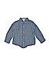 Janie and Jack 100% Cotton Blue Long Sleeve Button-Down Shirt Size 3 - photo 1