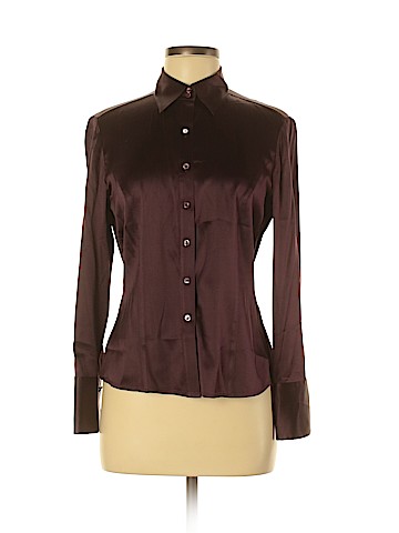 Ann Taylor Long Sleeve Silk Top (view 1)