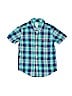 Carter's 100% Cotton Green Short Sleeve Button-Down Shirt Size 4T - photo 1