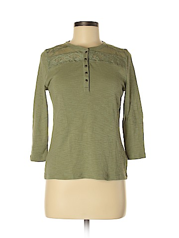 Chaps 3/4 Sleeve Henley (view 1)