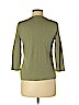 Chaps 100% Cotton Green 3/4 Sleeve Henley Size L (petite) - photo 2