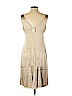 Ann Taylor 100% Polyester Tan Casual Dress Size 4 (petite) - photo 2