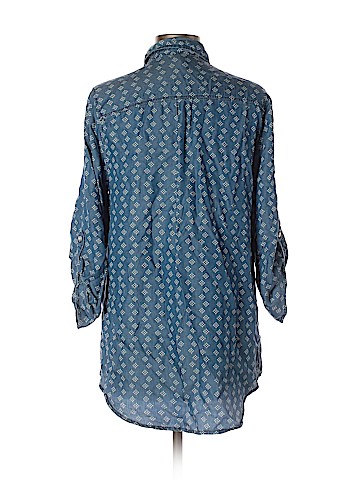 Want and Need 3/4 Sleeve Button-Down Shirt (view 2)