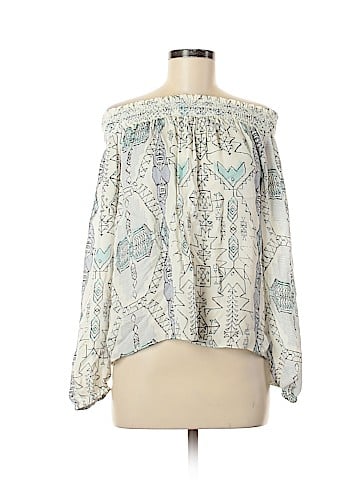 Parker Long Sleeve Silk Top (view 1)